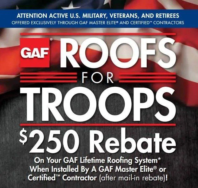 GAF Roof for Troops