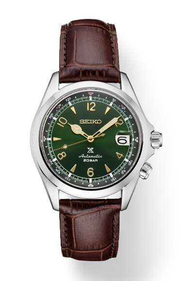 Seiko watch green accent