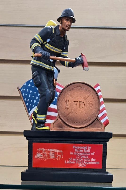 A fire department trophy