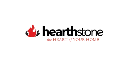 The logo for hearthstone is the heart of your home.