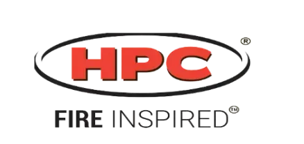 A logo for a company called hpc fire inspired