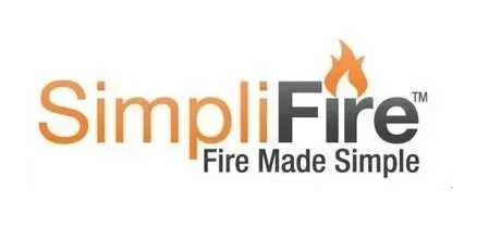 A logo for a company called simplifire fire made simple.