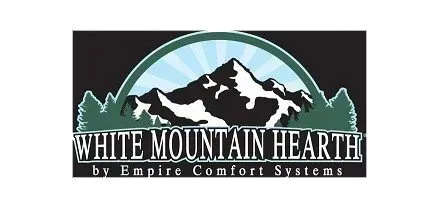 The logo for white mountain hearth by empire comfort systems