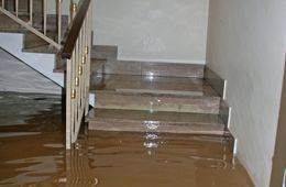 Flood inside the house