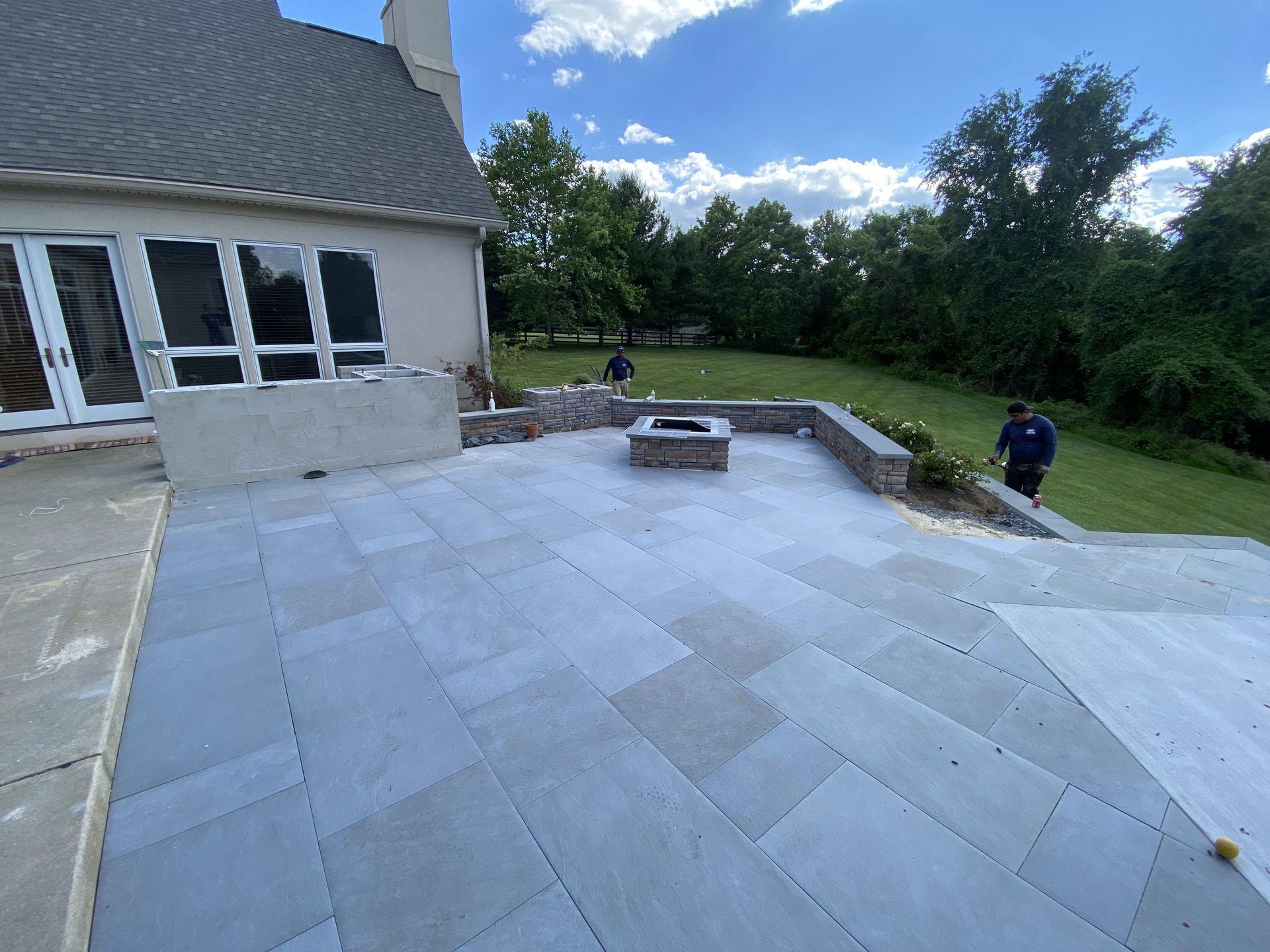 completed patio
