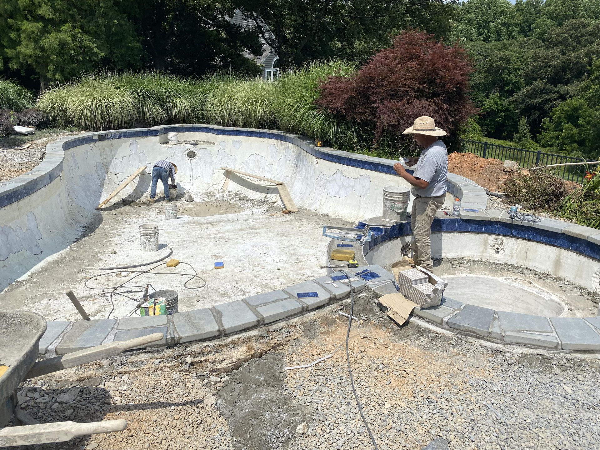 new pool construction