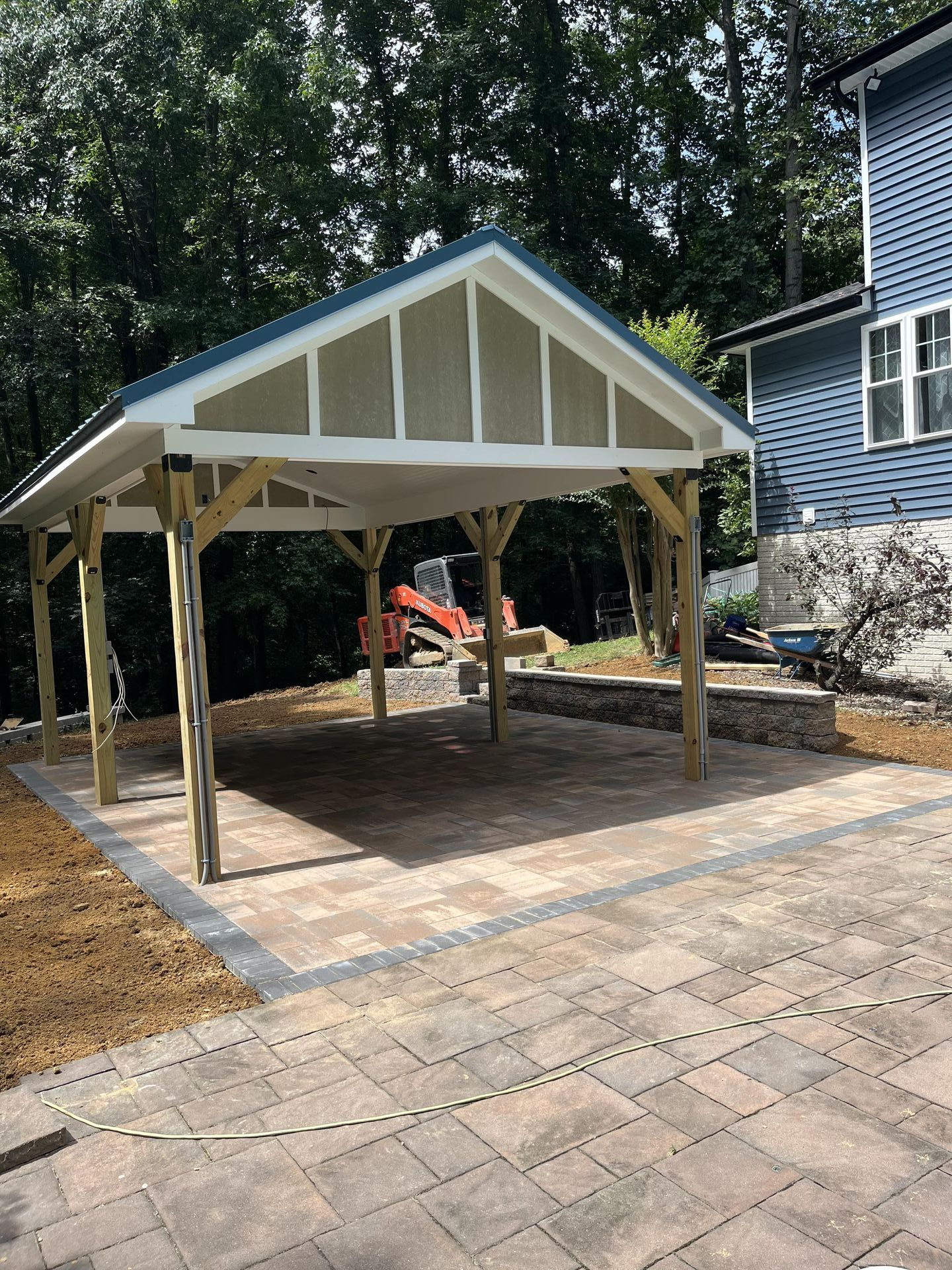 completed patio project