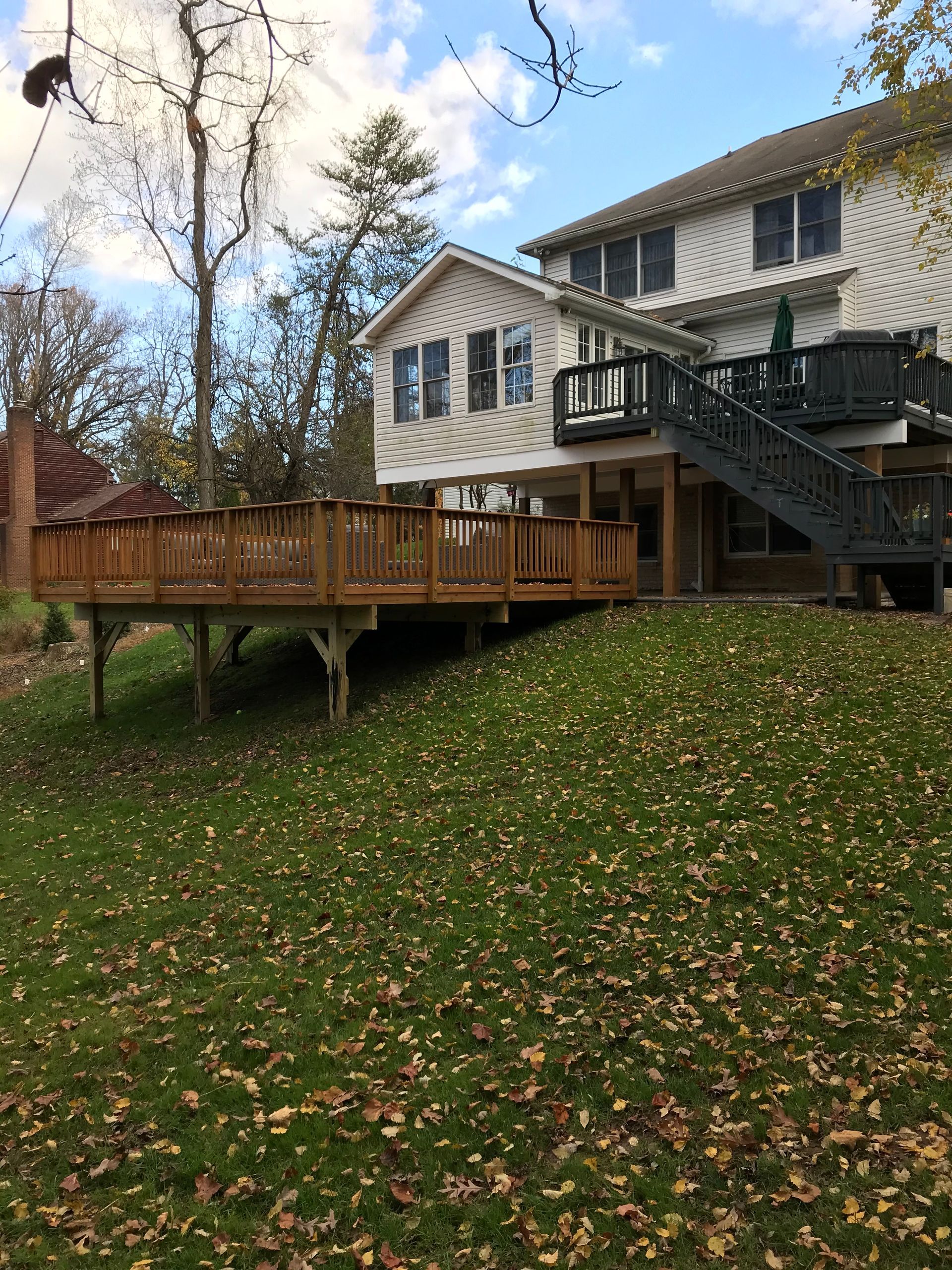 house and deck