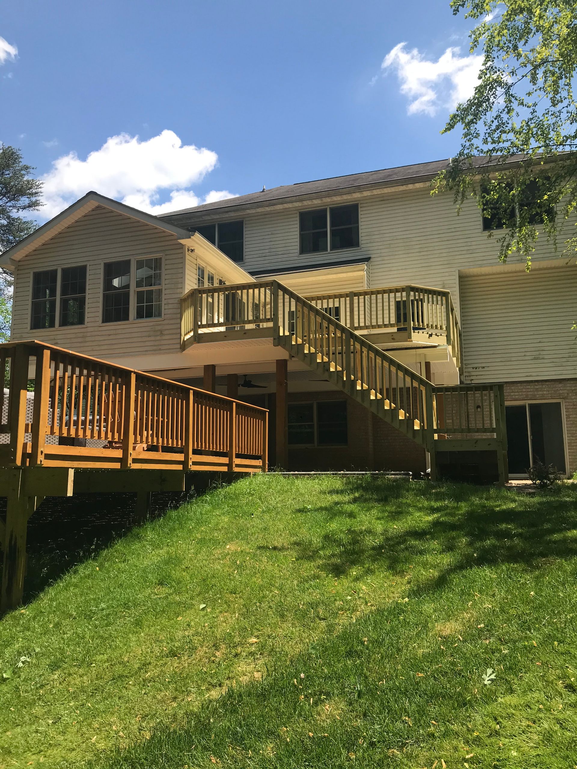 completed deck project