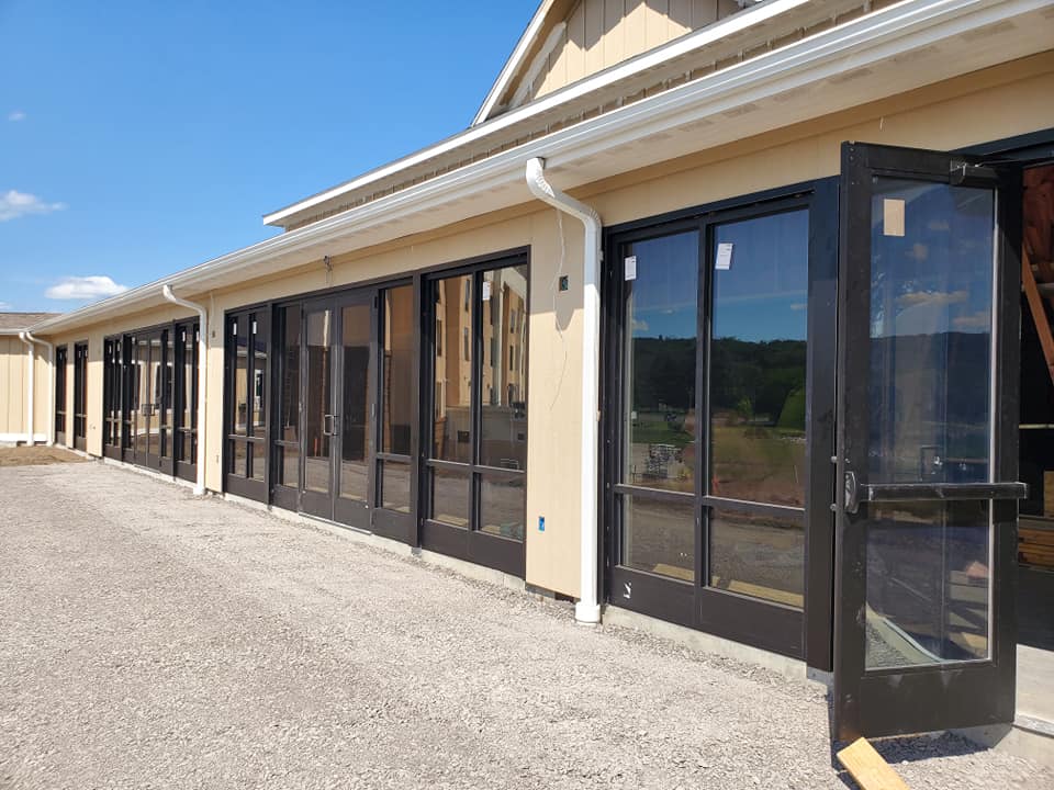 Commercial glass window