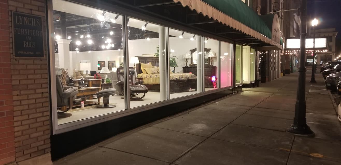 Commercial glass window