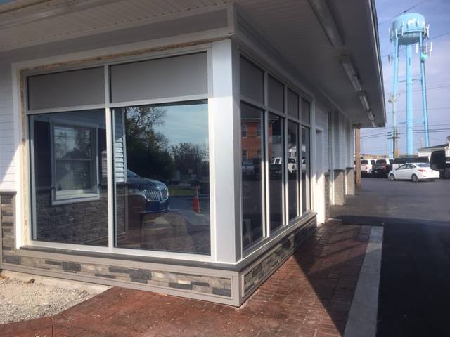 Commercial glass window