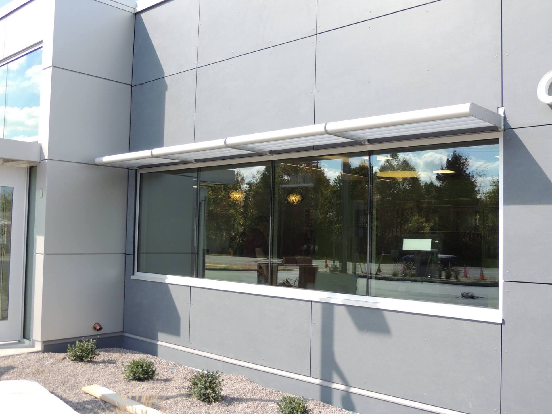 Commercial glass window