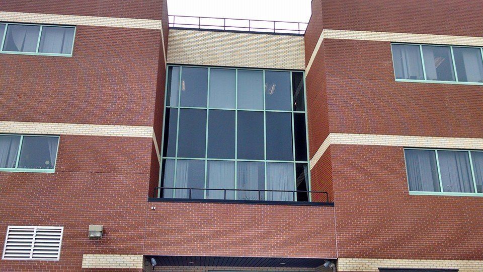 Commercial glass window