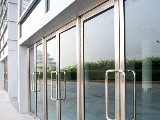 Commercial with glass entrance