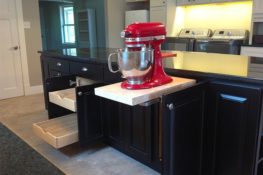 Kitchen countertop with stand mixers