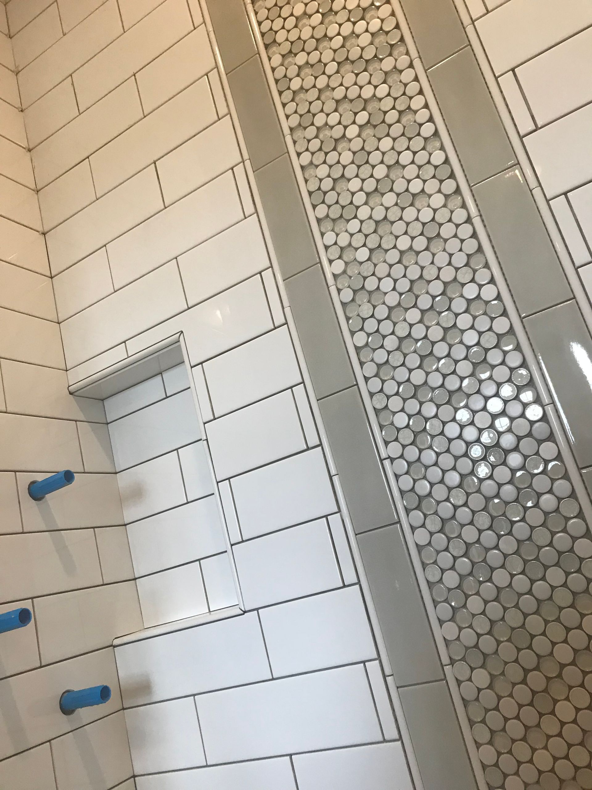 Shower room tiles