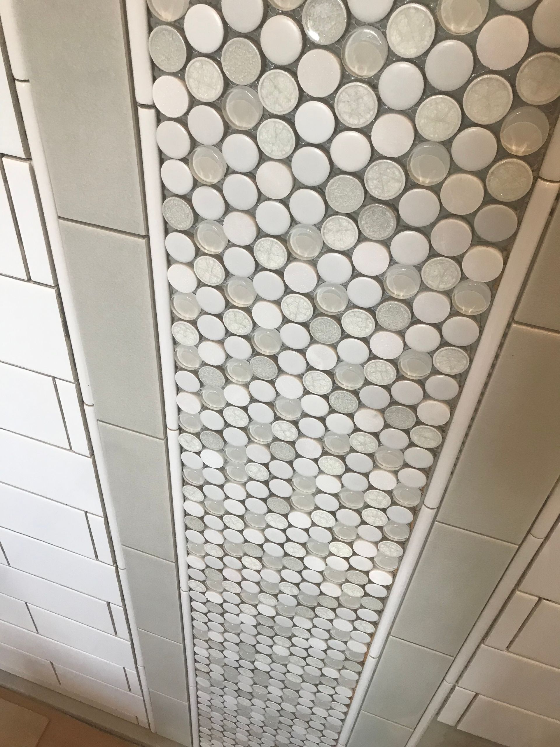 Shower room tiles