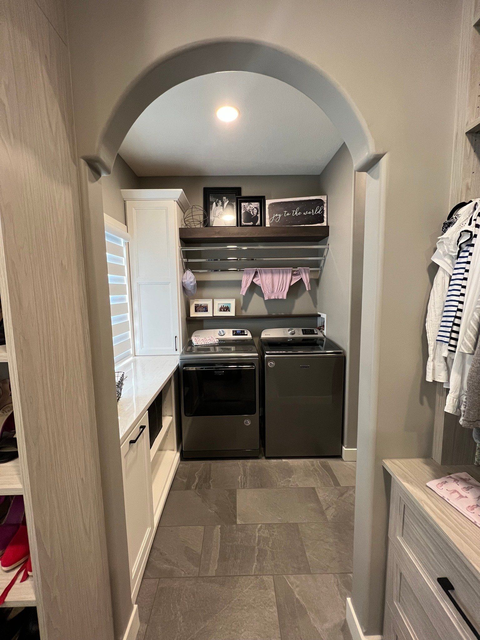 Mudroom and laundry