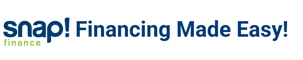 Snap! Finance logo with blue “Financing Made Easy!” text on white background