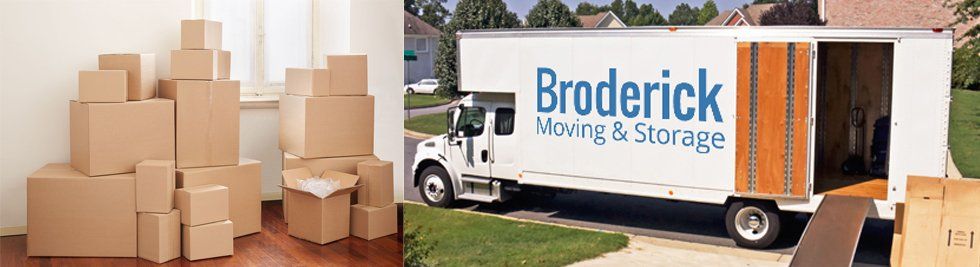 Broderick Moving  & Storage truck
