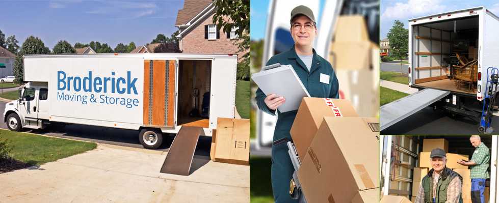 Broderick Moving & Storage truck & movers