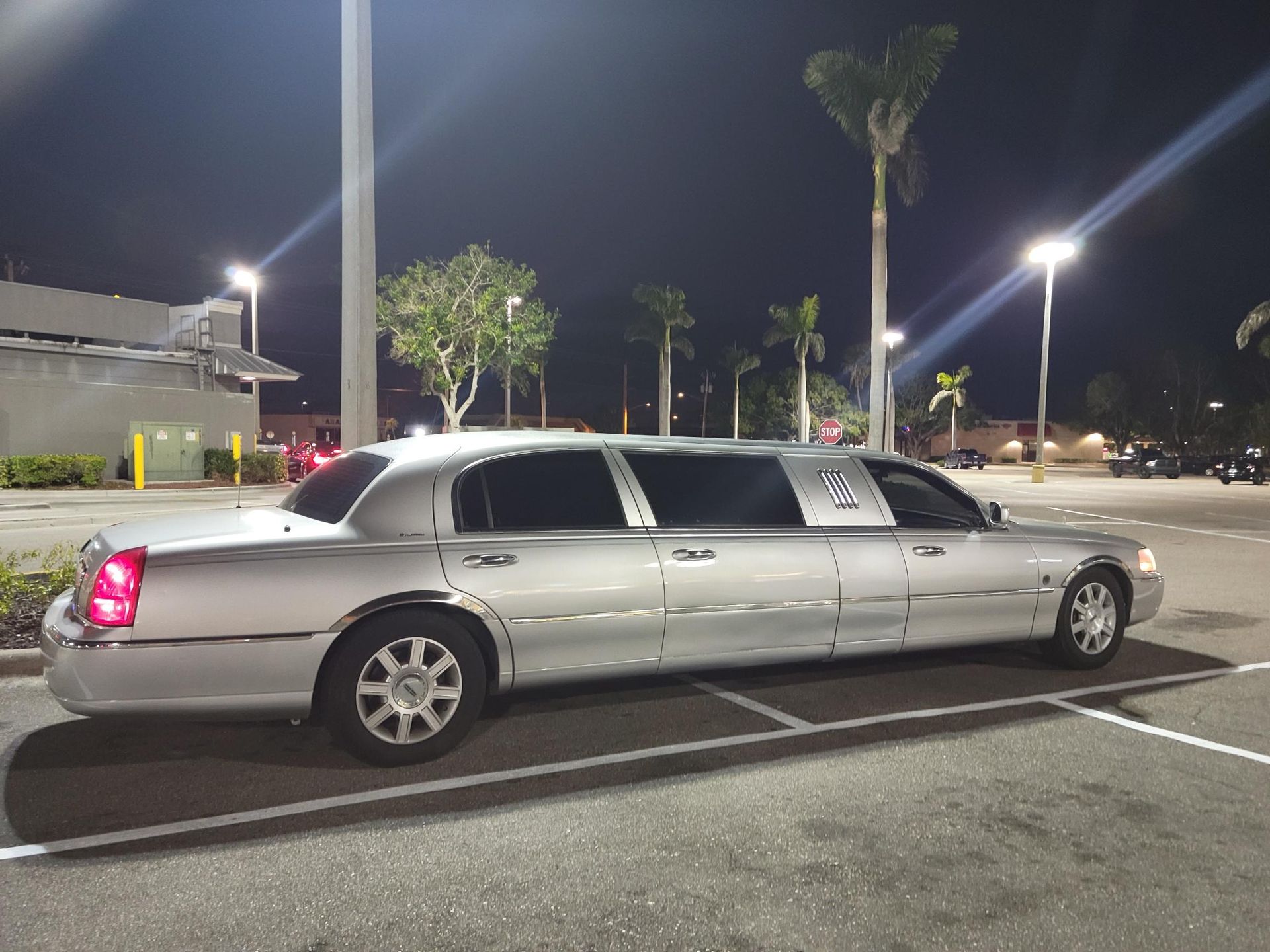 Limousine at night