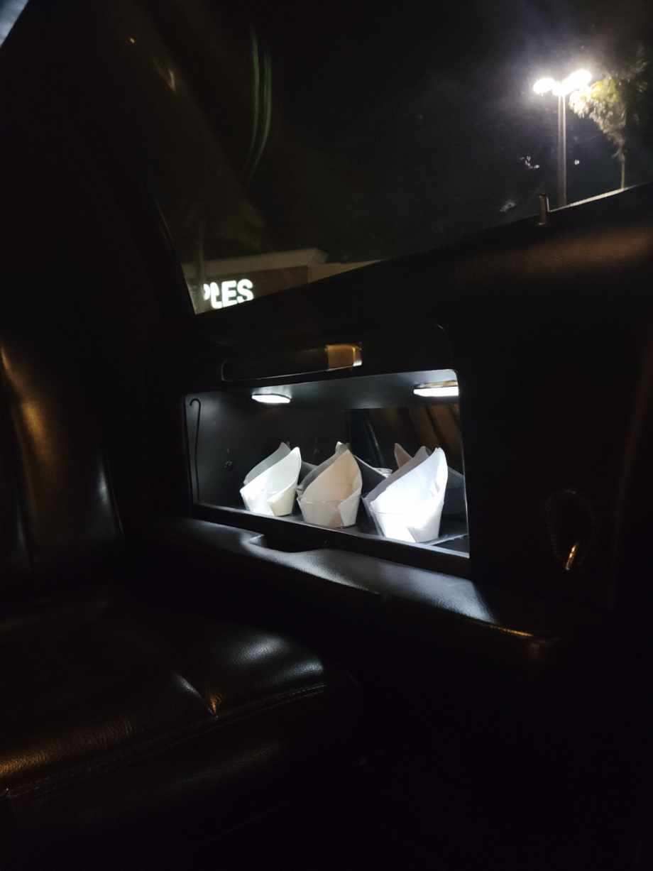 Modern limousine interior