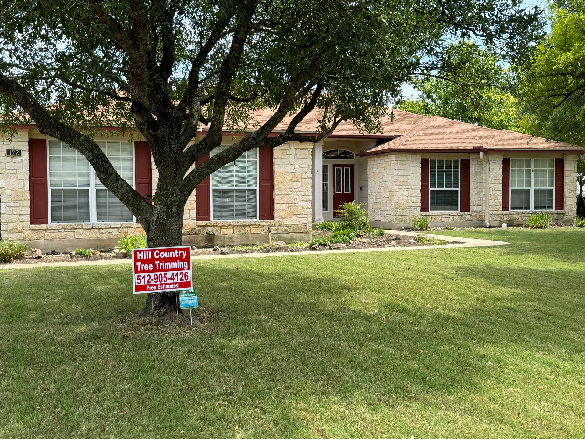 House with front lawn