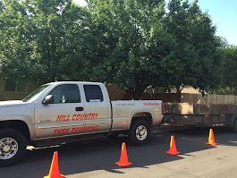 Silver truck with trailer, 