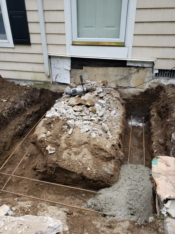 excavating