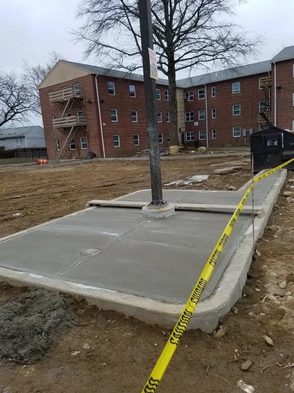 concrete curbing