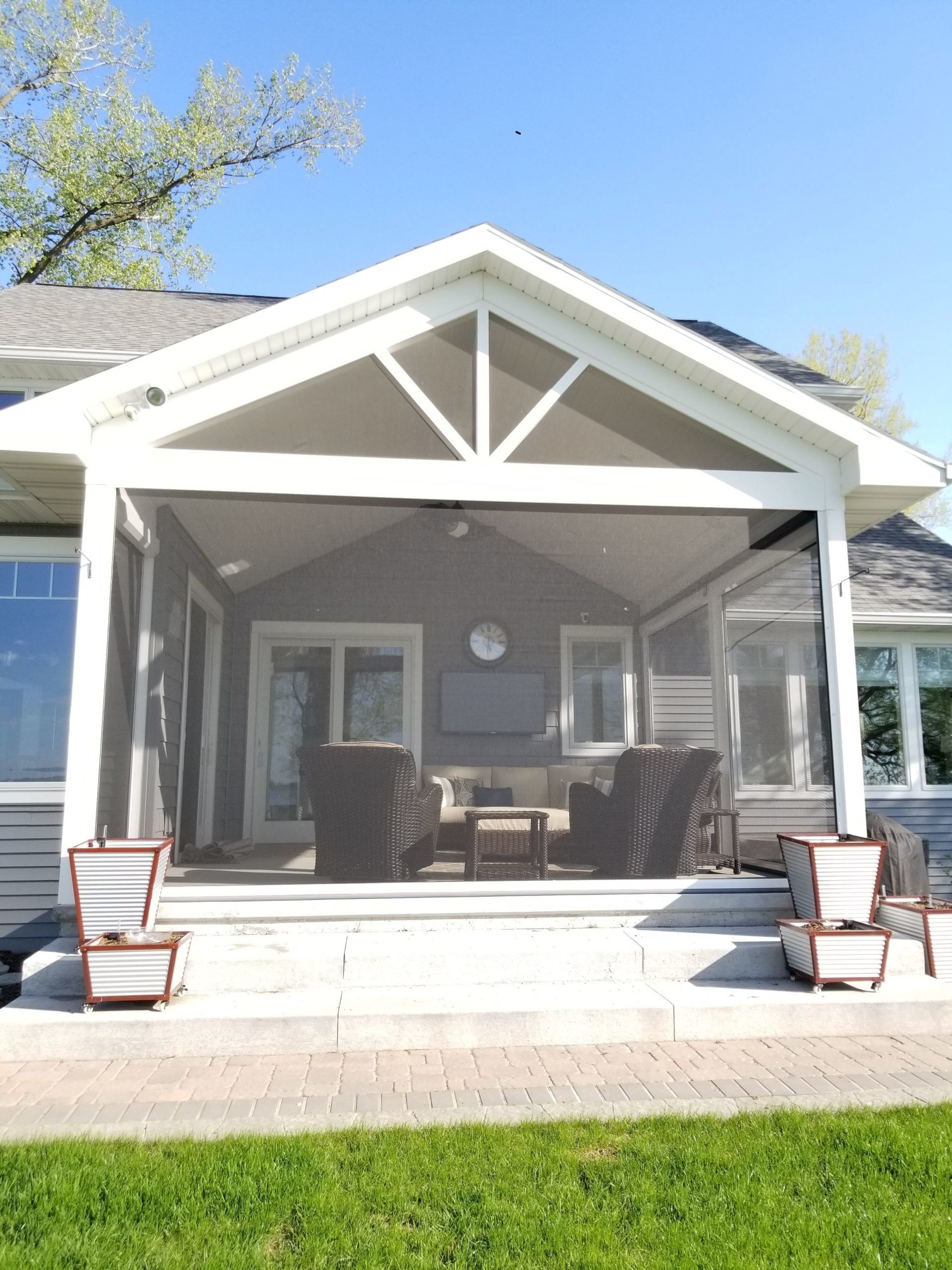 Screened Porch Installation | Custom Retractable Screen Appleton