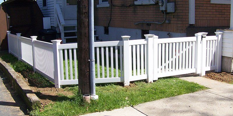 white wood fencing