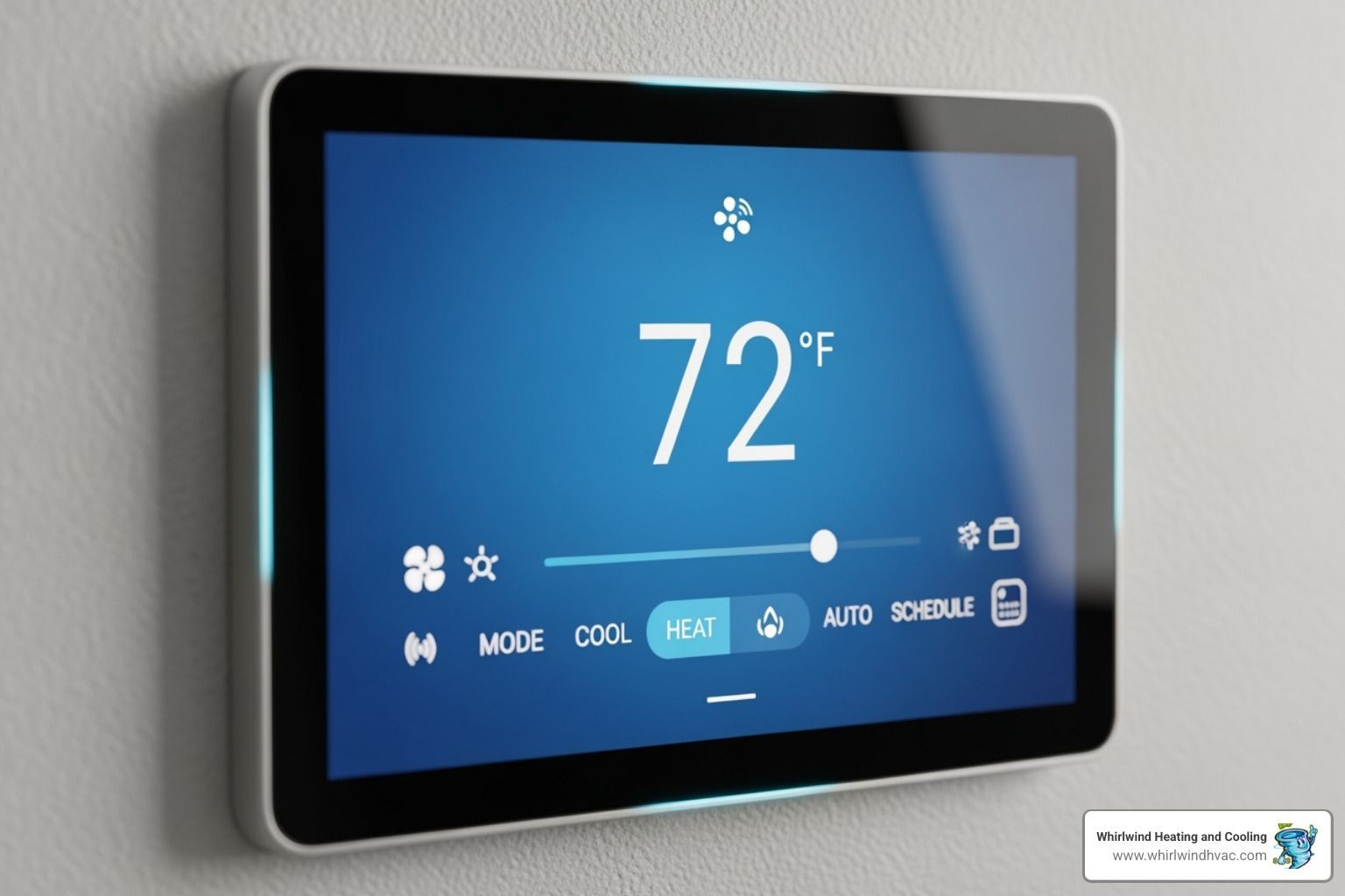 A commercial smart thermostat interface - commercial ac installation A commercial smart thermostat interface - commercial ac installation