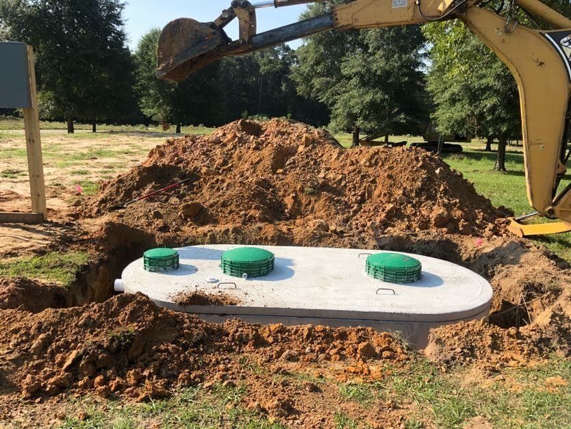 Septic tank installation