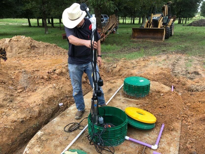 Septic tank installation