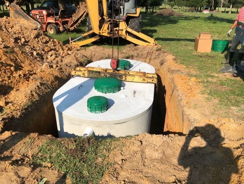 Septic tank installation