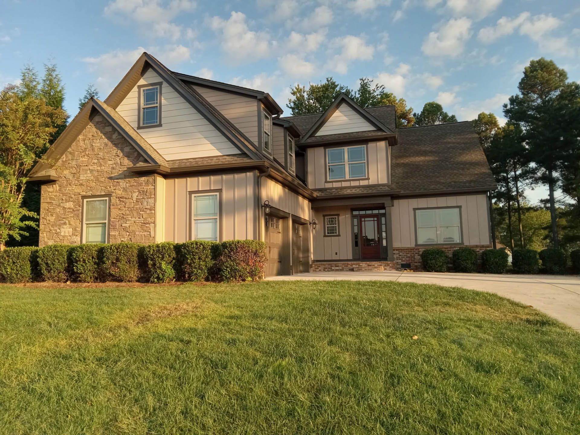 A house exterior after painting services