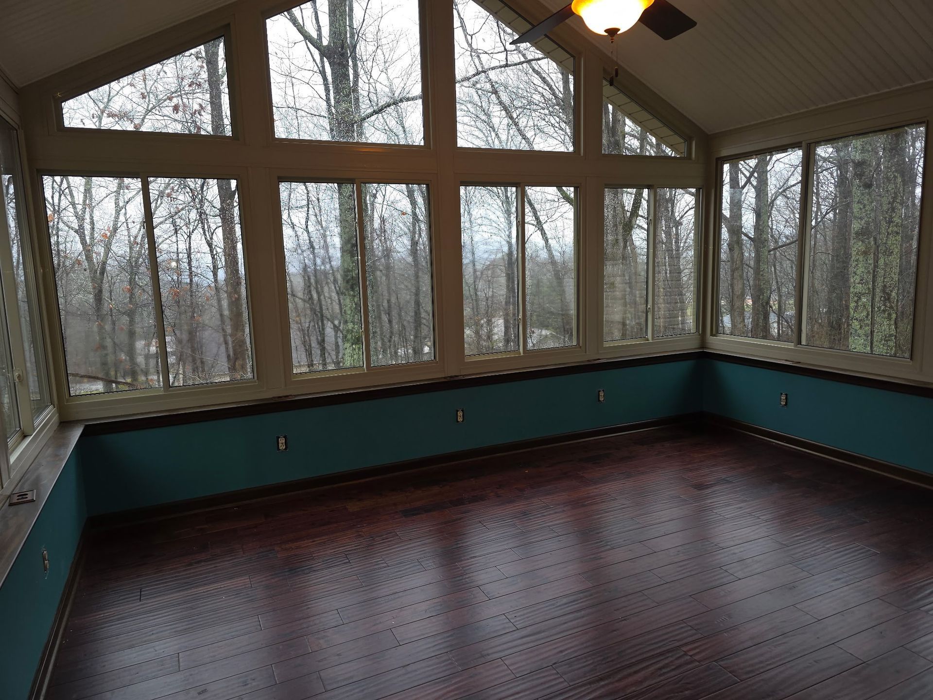 Siding painting before