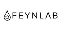 Feynlab logo: a drop shape with a star inside, next to text that reads 