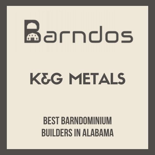 K&G Metals Barndos Badge For Best Barndominium Builders In Alabama