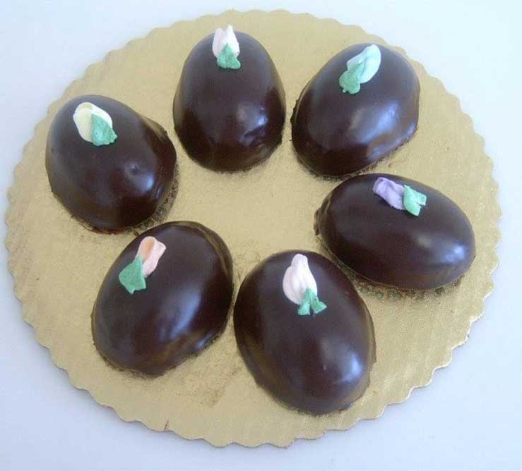 Chocolate covered eggs