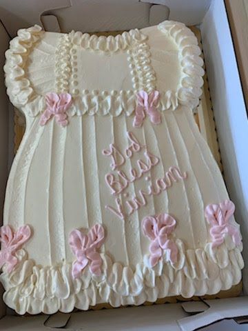 Little white dress cake