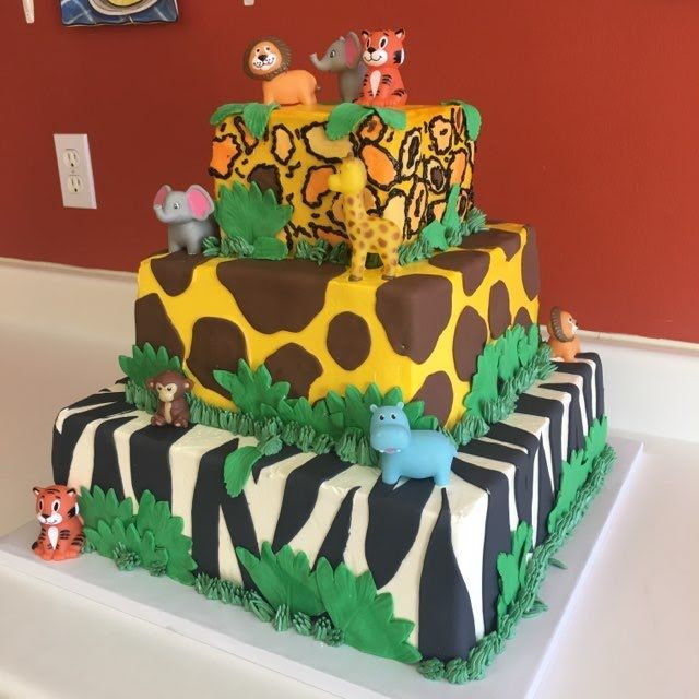 Safari cake - hippo corner