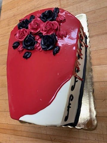 Vampire coffin cake