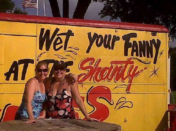 Two ladies taking a photo together