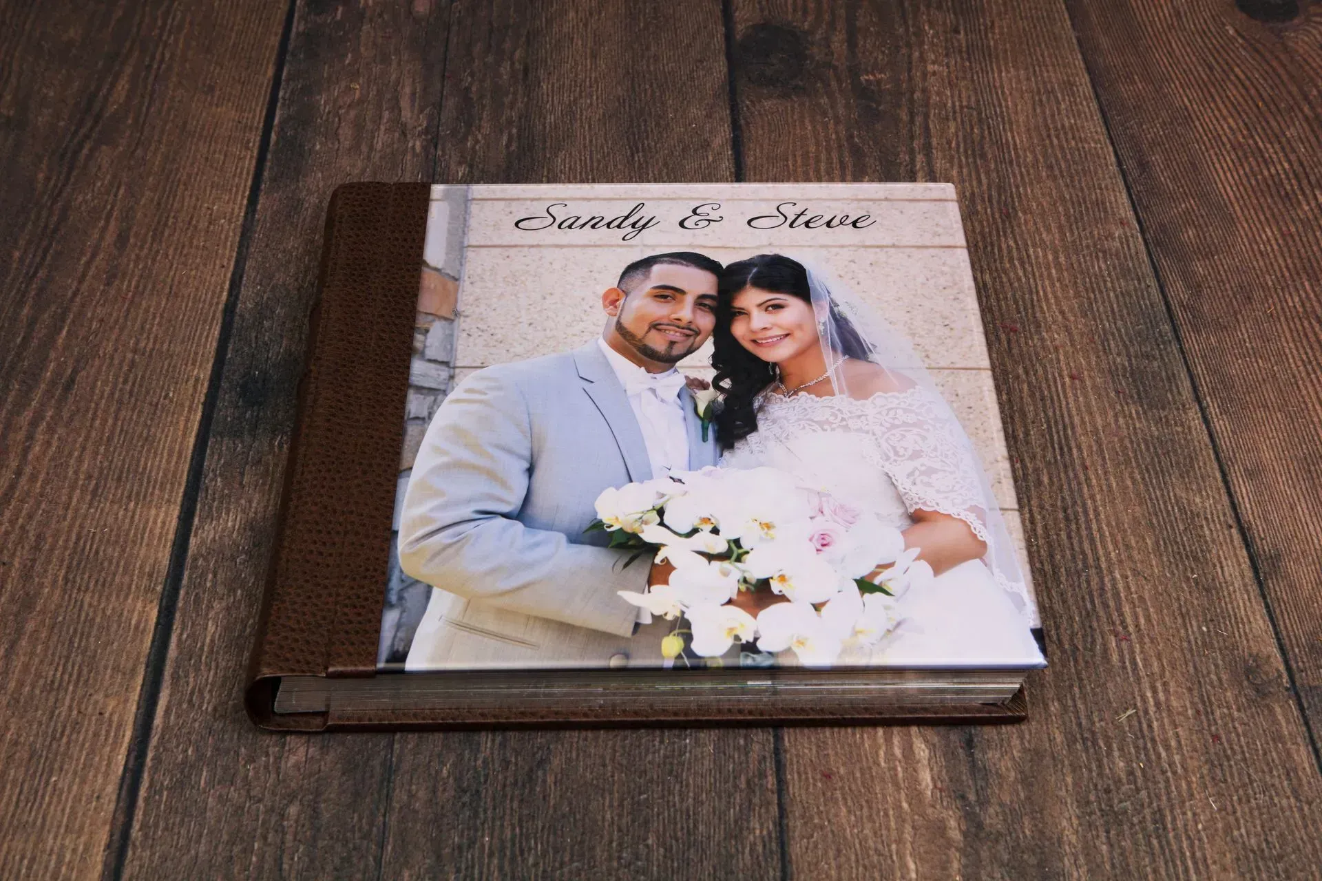 Wedding album titled 