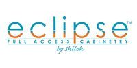 The logo for eclipse full access cabinetry by shiloh.