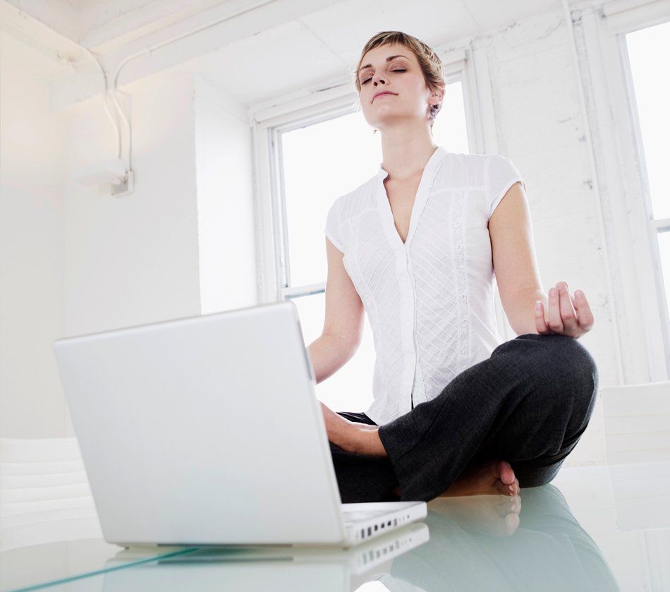 Online meditating session
